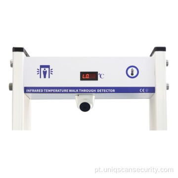 Detector de metal com scanner remoto de temperatura infravermelho